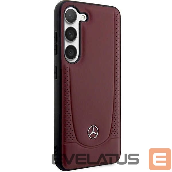 Back panel cover Mercedes-Benz Mercedes MEHCS23MARMRE S23+ S916 red/red hardcase Leather Urban Bengale