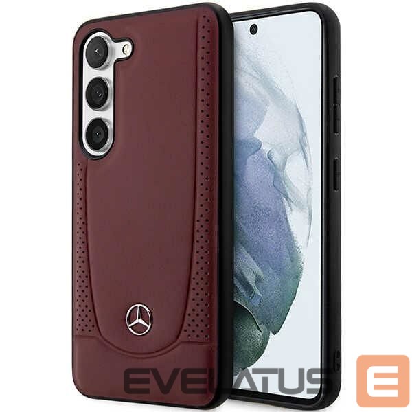 Back panel cover Mercedes-Benz Mercedes MEHCS23SARMRE S23 S911 red/red hardcase Leather Urban Bengale