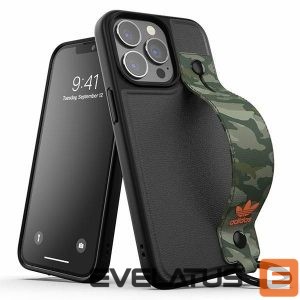 Back panel cover Adidas  Adidas OR Hand Strap Case iPhone 13 Pro /13 6.1" black-green/black-green 47111 