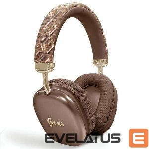 Back panel cover Guess  Guess GCube Metallic Script Logo Bluetooth on-ear headphones - brown 