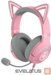 Headphone with microphone Razer  Austiņas Razer Kraken Kitty V2 Pink 