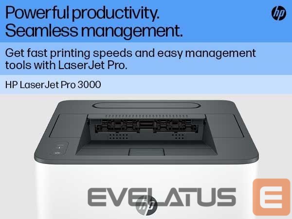Projector HP HP LaserJet Pro 3002dn Printer - A4 Mono Laser, Print, Auto-Duplex, LAN, 33ppm, 350-2500 pages per month