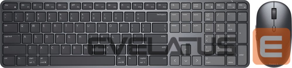 Computer keyboard Dell Dell Pro 7 Slim Keyboard and Mouse - KM726 - Russian (QWERTY)