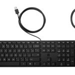 Computer keyboard HP  HP 320MK USB Wired Mouse Keyboard Combo, spill resistant – Black - EST 