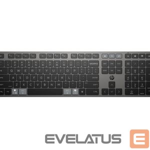 Computer keyboard HP  HP 725 Wireless Keyboard - Multi-Device, Dual-Mode, Programmable, Rechargeable - Nightfall Black, spill resistant - ENG 