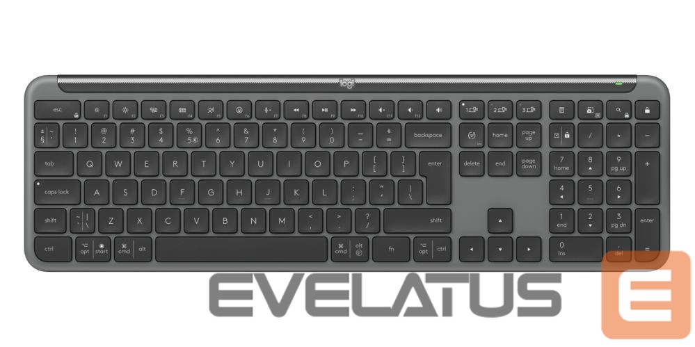 Computer keyboard Logilink Logitech Signature Slim Combo MK950 for Business Wireless Keyboard + Mouse, US Int, Graphite