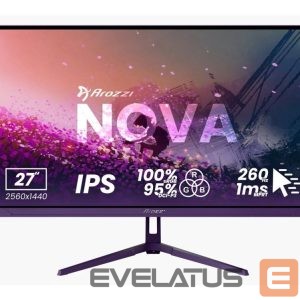 Monitor AROZZI  | Nova | 27 " | IPS | QHD | 16:9 | 180 Hz | 1 ms | 2560 x 1440 pixels | 350 cd/m² | HDMI ports quantity 2 | Purple 
