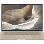 Laptop computer Asus  Zenbook A16 UX3607OA-SQ024X | Beige | 16 " | OLED | 3K | 2880 x 1800 pixels | Glossy | Snapdragon X2 Elite Extreme | X2E94100 | 48 GB | LPDDR5X | Solid-state drive capacity 1000 GB | Qualcomm Adreno GPU | Windows 11 Pro | 802.11be | Bluetooth version 5.4 | Keyboard language US international | Keyboard backlit 