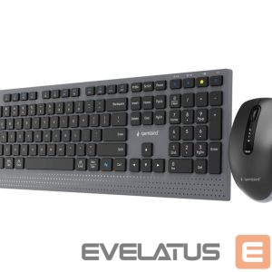 Computer keyboard Gembird  KBS-WPS-02 Dual-mode slim wireless desktop set, 2.4G+BT, US layout | 