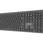 Computer keyboard Gembird  KB-WPS-03 Dual-mode pro-business slim wireless keyboard, 2.4G+BT, US layout | 