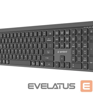 Computer keyboard Gembird  KB-WPS-03 Dual-mode pro-business slim wireless keyboard, 2.4G+BT, US layout | 