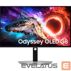 Monitor Samsung  LS27HG800SUXEN | 27 " | QD-OLED | 16:9 | 240 Hz | 0.03 ms | 3840 x 2160 pixels | 250 cd/m² | HDMI ports quantity 2 | Silver 