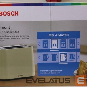 Toster Bosch  SALE OUT.  TAT3M127 MyMoment Compact toaster, 950 W, 2 slots, Beige | SALE OUT. Compact Toaster | TAT3M127 MyMoment | Number of slots 2 | Housing material Plastic | Beige | DAMAGED PACKAGING AND ITEM BODY (EDGE) 