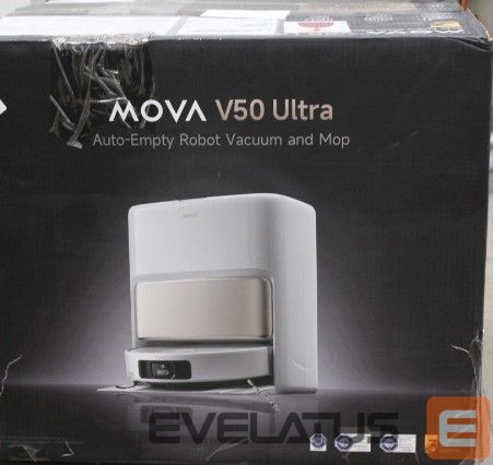 Vacuum cleaner MOVA SALE OUT. V50 Ultra Robot Vacuum, White | Robot Vacuum | V50 Ultra | Wet&Dry | 6400 mAh | Dust capacity 3.2 L | 24000 Pa | White | DAMAGED PACKAGING | 34 month(s)