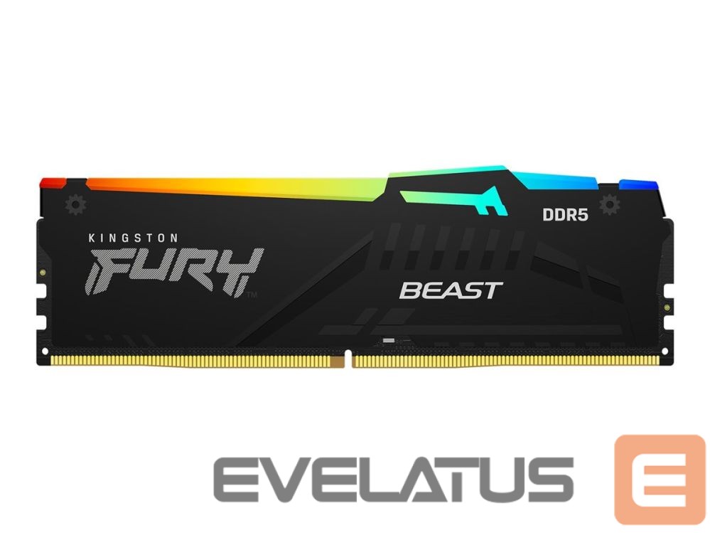 RAM DDR4 Kingston KF564C32BBEA-32 32GB 6400MT/s DDR5 CL32 DIMM FURY Beast Black RGB EXPO |